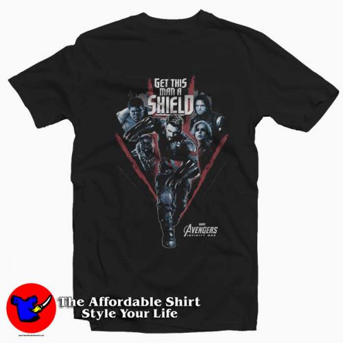 Avengers Infinity War Get Captain Shield T Shirt 500x500 Avengers Infinity War Get Captain Shield T Shirt