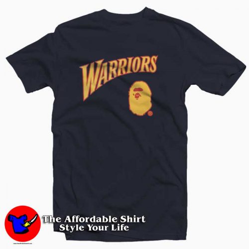 BAPE x Mitchell Ness Warriors 500x500 BAPE x Mitchell & Ness Warriors T Shirt Cheap Bape Collection