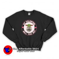 Baby Yoda Valentines Mandalorian Sweatshirt