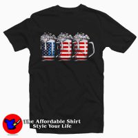 Beer American Flag T-Shirt