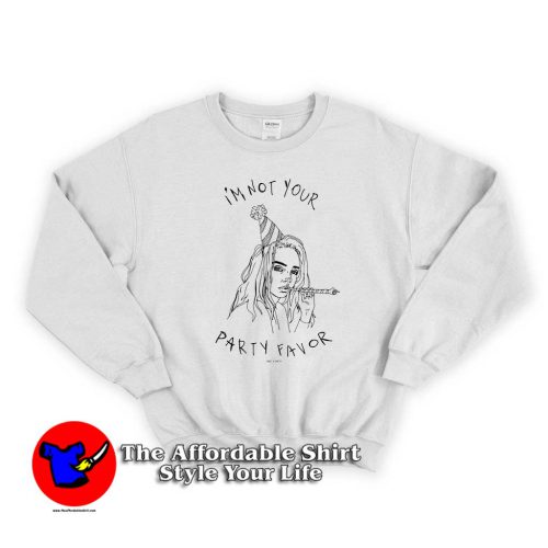 Billie Eilish Official Im Not Your Party 500x500 Billie Eilish Official I'm Not Your Party Sweatshirt