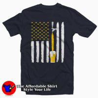 Craft Beer American Flag USA T-Shirt