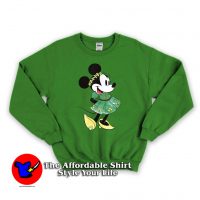 Disney Minnie Mouse Shamrock Dress Sweatshirt