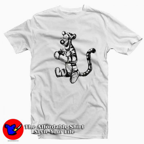 Disney Winnie the Pooh Tigger Sketch T Shirt 500x500 Disney Winnie the Pooh Tigger Sketch T Shirt For Style Your Life