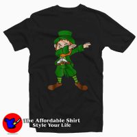 Funny Dabbing Leprechaun Saint Patty T-Shirt