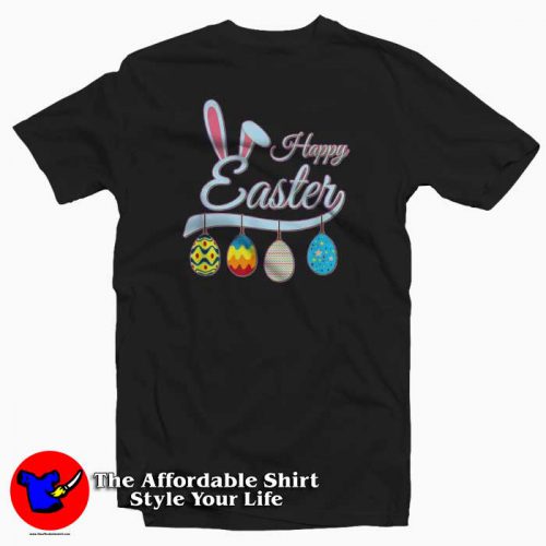 Happy Easter Bunny Tee shirt with Easter Eggs 500x500 Happy Easter Bunny Tee shirt with Easter Eggs