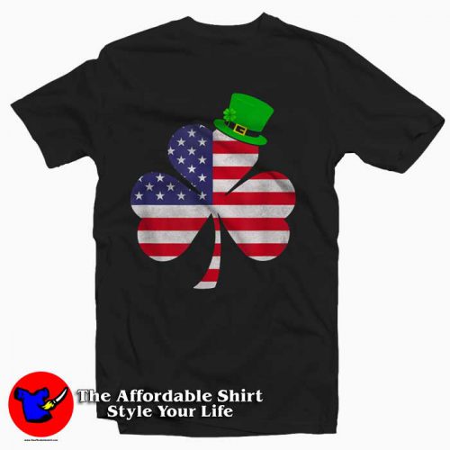 Irish American Flag Shamrock T Shirt 500x500 Irish American Flag Shamrock T Shirt Gift St Patricks Day