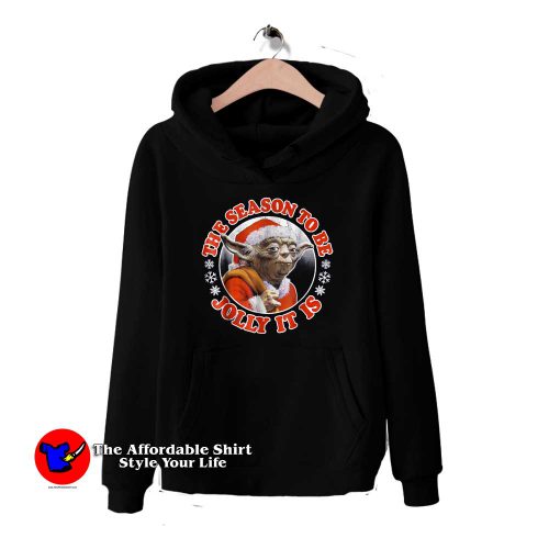 Jolly Yoda Tis The Season Christmas 500x500 Jolly Yoda Tis The Season Christmas Hoodie