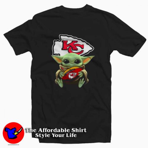 Kansas City Chiefs Baby Yoda Mandalorian 500x500 Kansas City Chiefs Baby Yoda Mandalorian Tee Shirt