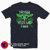 Baby Yoda Kiss Me I'm Irish T-Shirt