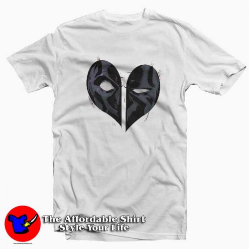 Marvel Deadpool Heart Mask 500x500 Marvel Deadpool Heart Mask Tee Shirt