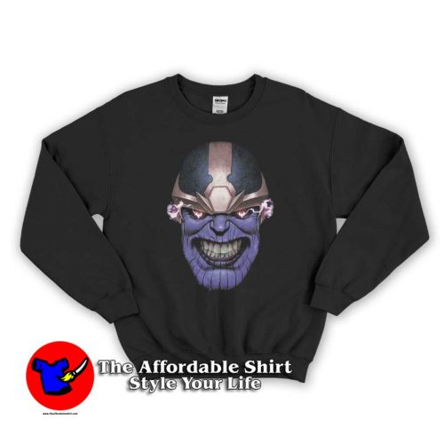 Marvel Thanos Grinning Face 500x500 Marvel Thanos Grinning Face Sweatshirt