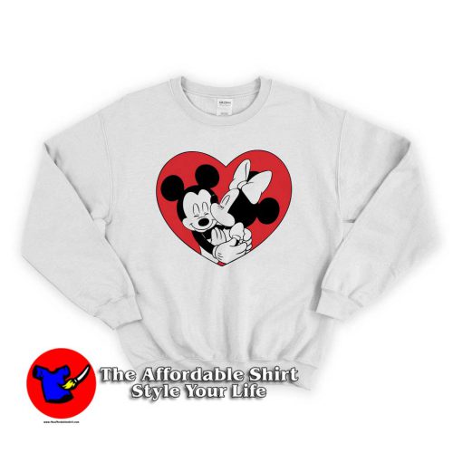 Mickey Minnie Valentine 500x500 Mickey Minnie Valentine Cute Sweatshirt