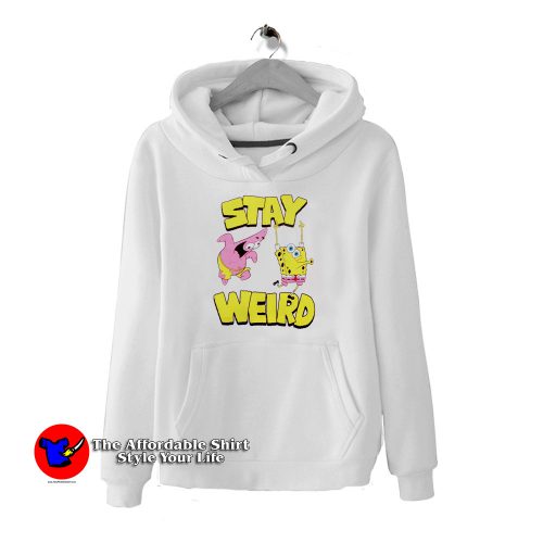 SpongeBob Stay Weird Ringer 500x500 SpongeBob Stay Weird Ringer Hoodie