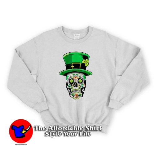 Sugar Skull Saint Patricks Day of Dead 500x500 Sugar Skull Saint Patricks Day of Dead Sweatshirt Gift St Patricks Irish Day