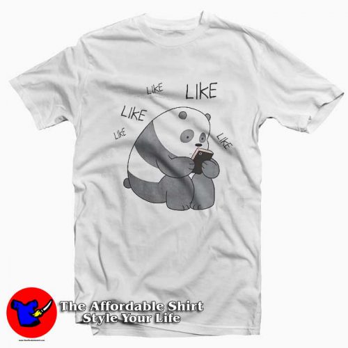 We Bare Bears Panda Internet Likes 500x500 We Bare Bears Panda Internet Likes T Shirt