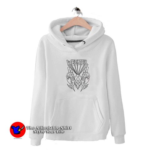 Weezer Lightning Hands 500x500 Weezer Lightning Hands Hoodie