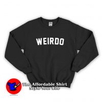 Weirdo Slogan Streetwear Graphic Sweatshirt