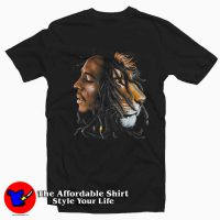 Bob Marley Lion Profile Adult T-Shirt