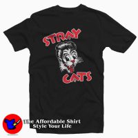 Cat Head Logo Stray Cats T Shirt