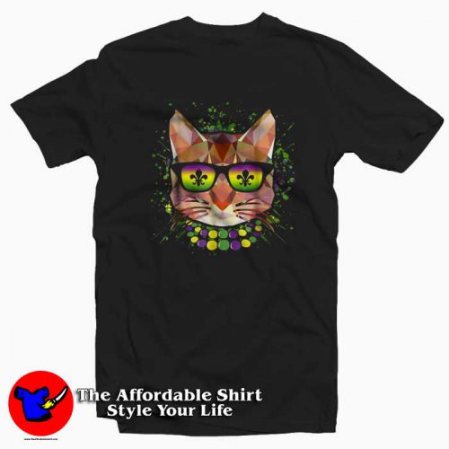 Cat With Sunglasses Mardi Gras 500x500 Cat With Sunglasses Mardi Gras T Shirt For gift Carnival Mardi Grass