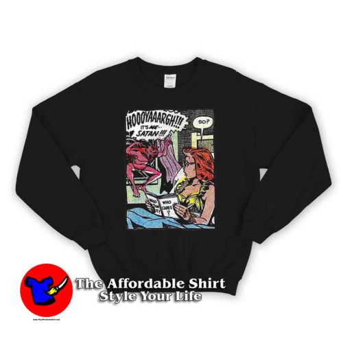 Demon Comics Satan 500x500 Demon Comics Satan Unisex Sweatshirt