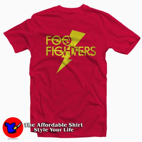 Foo Fighters Lightning Strike 500x500 Foo Fighters Lightning Strike T Shirt For Men Or Women