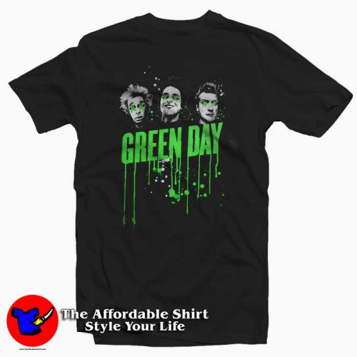 Green Day Three Drips 500x500 Green Day Three Drips T Shirt For Men Or Women