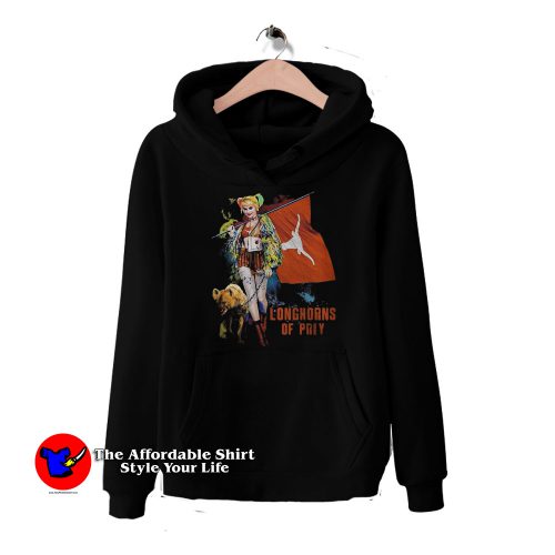 Harley Quinn Longhorns Of Prey 500x500 Harley Quinn Longhorns Of Prey Unisex Hoodie