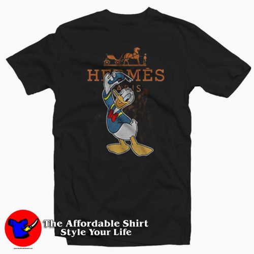 Hermes Donald Duck T Shirt 500x500 Hermes Donald Duck T Shirt For Disney Fan Gift