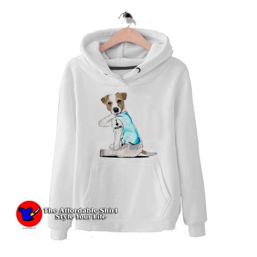 Jack Russell I Love Mom Tattoo 500x500 Jack Russell I Love Mom Tattoo Unisex Hoodie