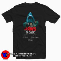 Jaws 45 years of 1975-2020 Signature T-Shirt