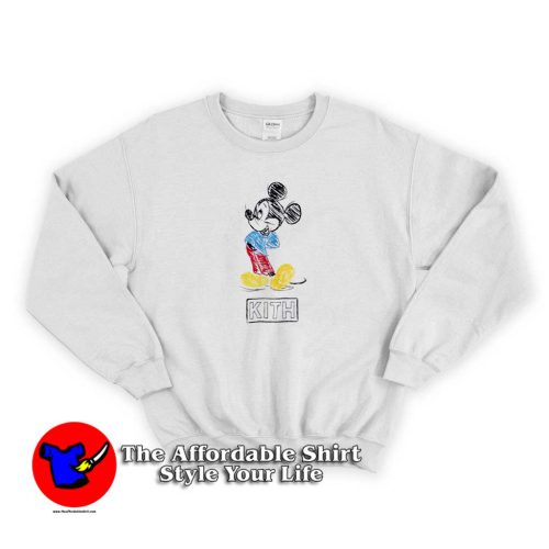 Kith x Disney Pencil Mickey 500x500 Kith x Disney Pencil Mickey Sweatshirt For Men or Women