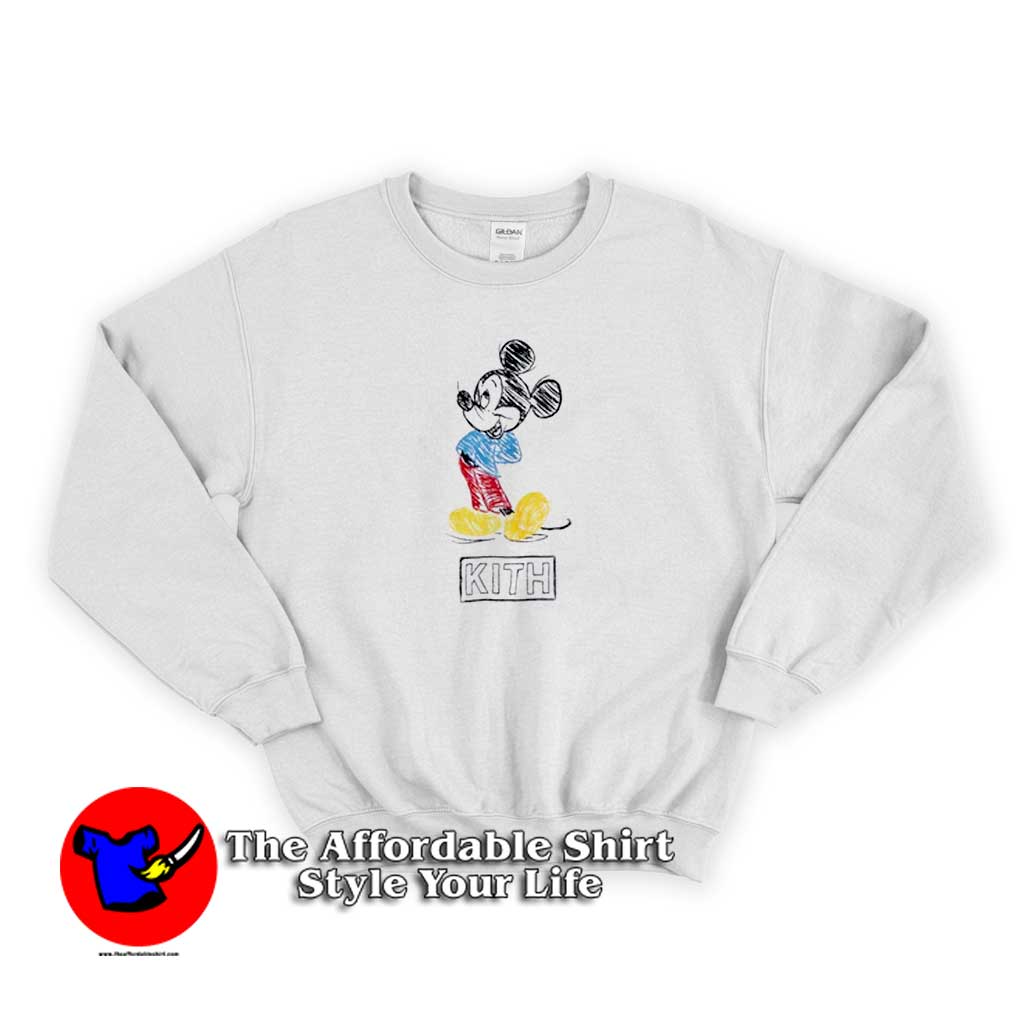 Get Buy Kith x Disney Pencil Mickey Sweatshirt