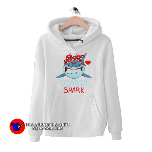 Mama Sharks Glasses 500x500 Mama Sharks Glasses Unisex Hoodie