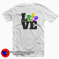 Mardi Gras Fleur De Lis Love T-Shirt