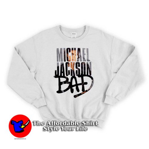 Michael Jackson Bad Tracklist 500x500 Michael Jackson Bad Tracklist Sweatshirt Michael Jackson Collection