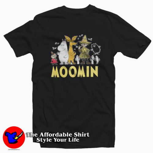 Moomin Group 500x500 Vintage Moomin Group T Shirt Cheap