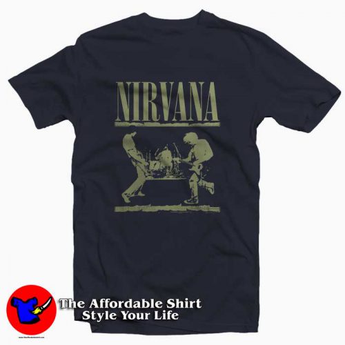 Nirvana Stage Blue 500x500 Nirvana Stage Blue T Shirt For Men Or Women