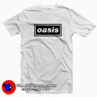 Oasis Decca Logo White T Shirt