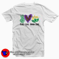 Peace Love Mardi Gras T-Shirt