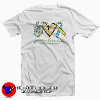 Peace Love T21 Down Syndrome T-Shirt