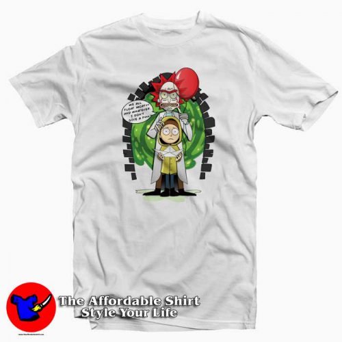 Pennywise Rick And Morty Stephen King T Shirt 500x500 Pennywise Rick And Morty Stephen King T Shirt Rick And Morty Collection