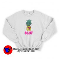 Pineapple Slut Funny Yellow Unisex Hoodie