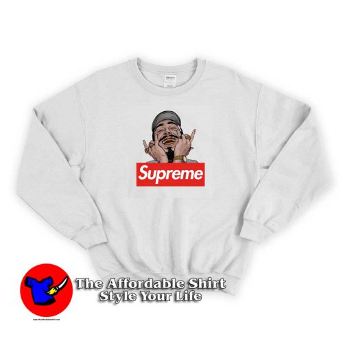 Post Malone With Golden Brace 500x500 Post Malone With Golden Brace Supreme Sweatshirt Supreme Collection