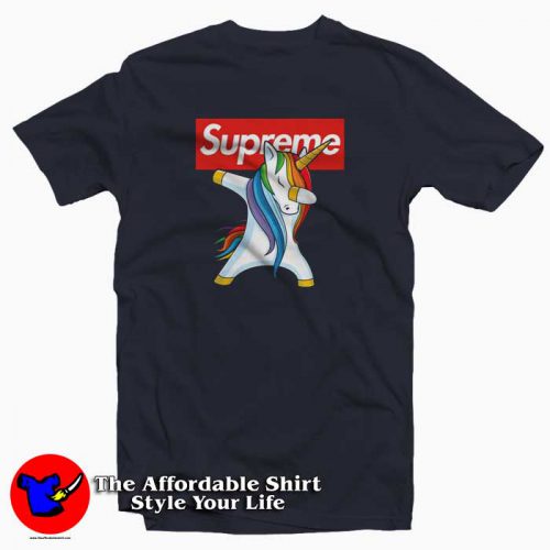 Rainbow Dabbing Unicorn Supreme 500x500 Rainbow Dabbing Unicorn Supreme T Shirt Supreme Collection