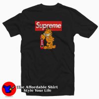 Supreme Garfield Skateboard And Smoke T-Shirt