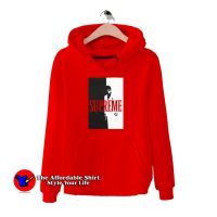 Supreme Scarface Split Red Hoodie