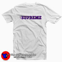 Purple Supreme Star Logo T-Shirt