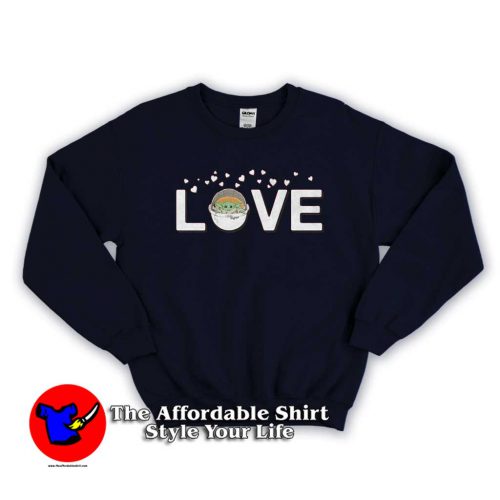 The Mandalorian Love With The Child Sweatshirt 500x500 The Mandalorian Love With The Child Sweatshirt Gift Valentine Day